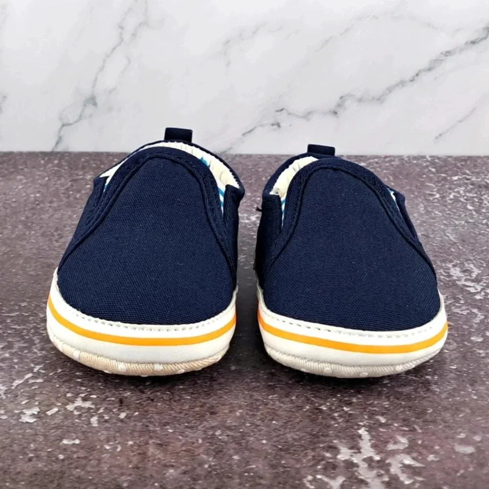 Carter's Child of Mine 0-3 Month Shoes - Navy Blue - Picture 3 of 7
